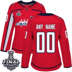 Premier Women's Red Home Jersey - Hockey Customized Washington Capitals 2018 Stanley Cup Final Champions