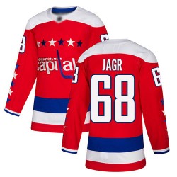 Authentic Men's Jaromir Jagr Red Alternate Jersey - #68 Hockey Washington Capitals