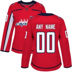 Authentic Women's Red Home Jersey - Hockey Customized Washington Capitals