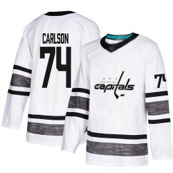 Authentic Men's John Carlson White Jersey - #74 Hockey Washington Capitals 2019 All-Star