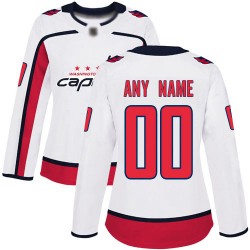 Authentic Women's White Away Jersey - Hockey Customized Washington Capitals