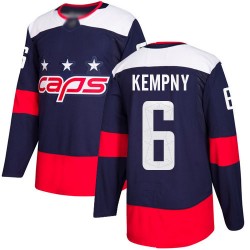 Authentic Men's Michal Kempny Navy Blue Jersey - #6 Hockey Washington Capitals 2018 Stadium Series