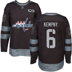 Authentic Men's Michal Kempny Black Jersey - #6 Hockey Washington Capitals 1917-2017 100th Anniversary