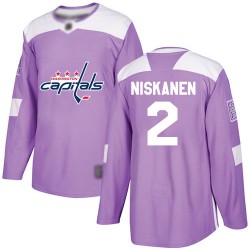 Authentic Men's Matt Niskanen Purple Jersey - #2 Hockey Washington Capitals Fights Cancer Practice