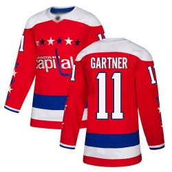 Authentic Men's Mike Gartner Red Alternate Jersey - #11 Hockey Washington Capitals