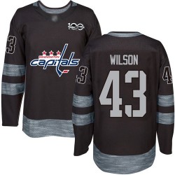 Authentic Men's Tom Wilson Black Jersey - #43 Hockey Washington Capitals 1917-2017 100th Anniversary