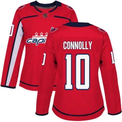 Authentic Women's Brett Connolly Red Home Jersey - #10 Hockey Washington Capitals