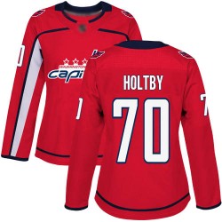 Authentic Women's Braden Holtby Red Home Jersey - #70 Hockey Washington Capitals