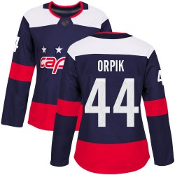 Authentic Women's Brooks Orpik Navy Blue Jersey - #44 Hockey Washington Capitals 2018 Stadium Series