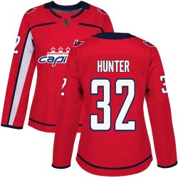 Authentic Women's Dale Hunter Red Home Jersey - #32 Hockey Washington Capitals