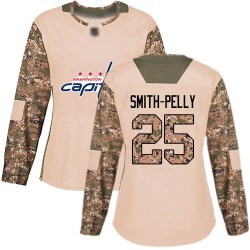 Authentic Women's Devante Smith-Pelly Camo Jersey - #25 Hockey Washington Capitals Veterans Day Practice