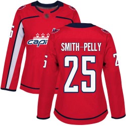 Authentic Women's Devante Smith-Pelly Red Home Jersey - #25 Hockey Washington Capitals