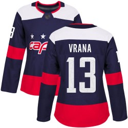 Authentic Women's Jakub Vrana Navy Blue Jersey - #13 Hockey Washington Capitals 2018 Stadium Series