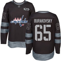 Authentic Men's Andre Burakovsky Black Jersey - #65 Hockey Washington Capitals 1917-2017 100th Anniversary