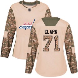 Authentic Women's Kody Clark Camo Jersey - #71 Hockey Washington Capitals Veterans Day Practice