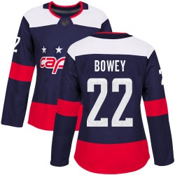 Authentic Women's Madison Bowey Navy Blue Jersey - #22 Hockey Washington Capitals 2018 Stadium Series